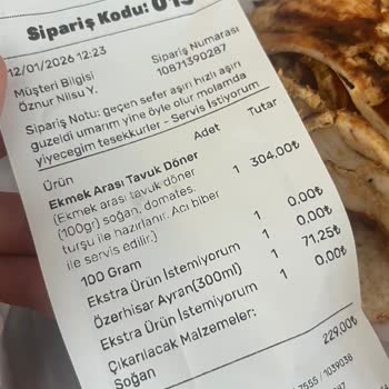Kötü Kokulu Döner Ve Restoranın Haksız İade Reddi