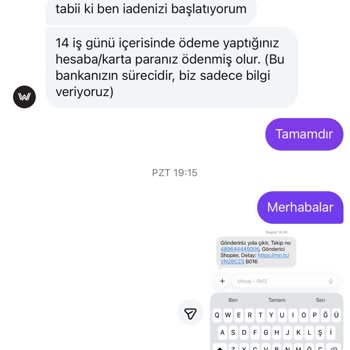 İptal Sözü Verip Kısmi Ürün Gönderen Ve Tam İade Yapmayan Satıcı