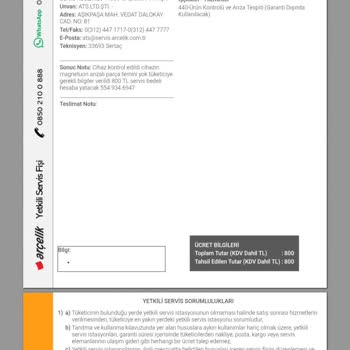 Arçelik Mikrodalga Parçası Üretilmediği İçin Kullanılamaz Durumda