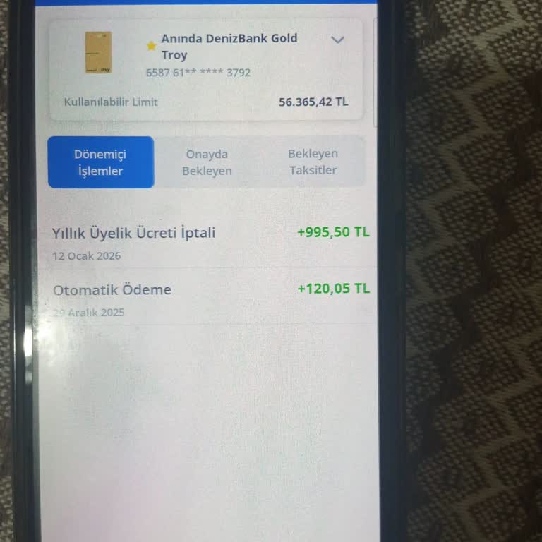 İstemediğim Kredi Kartı Kesilen 1.250 TL Aidatın Geri Ödenmesi Talebi