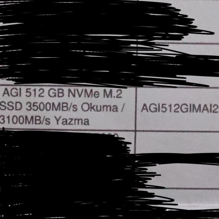 SSD Yazma Hızı Faturada Belirtilen 3100 MB/s Değerine Uymuyor