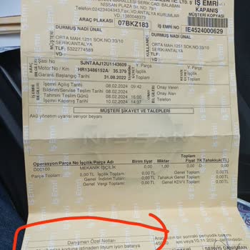 Garanti Süresi Sonra Tekrarlayan Akü Yönetim Arızası İçin Ücretsiz Onarım Talebi