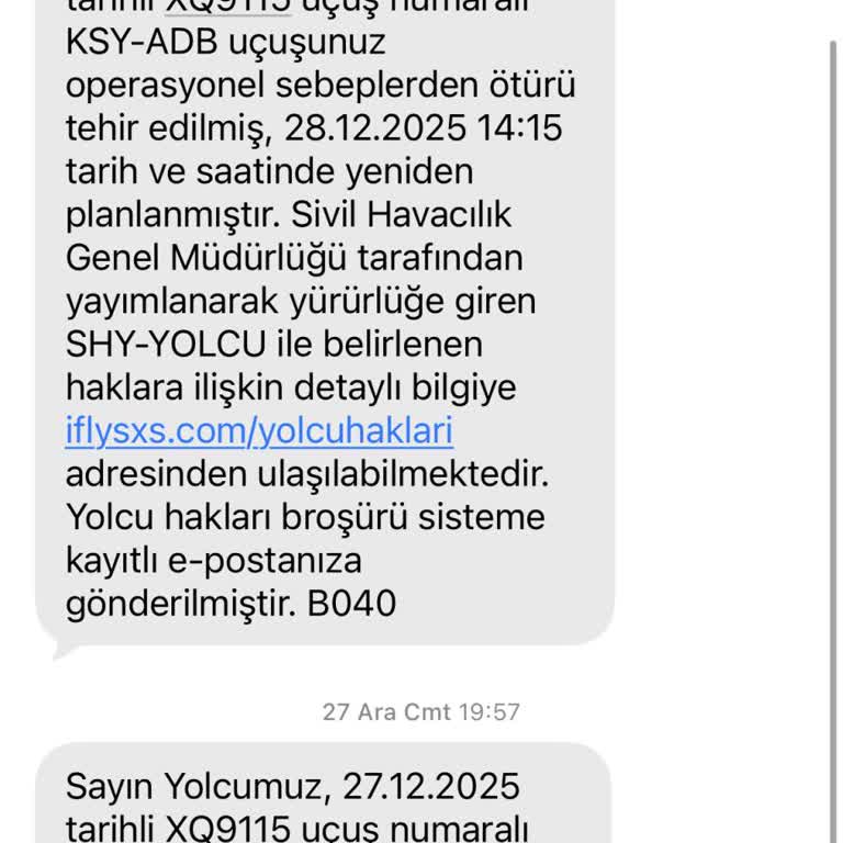 Uçuş Ertelemesi Geç Bildirildi Ve Konaklama Masrafları Mağduriyet Yaratıyor