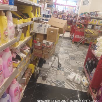 Şok Market Şubesinde Düzensizlik Ve Güvenlik Riski