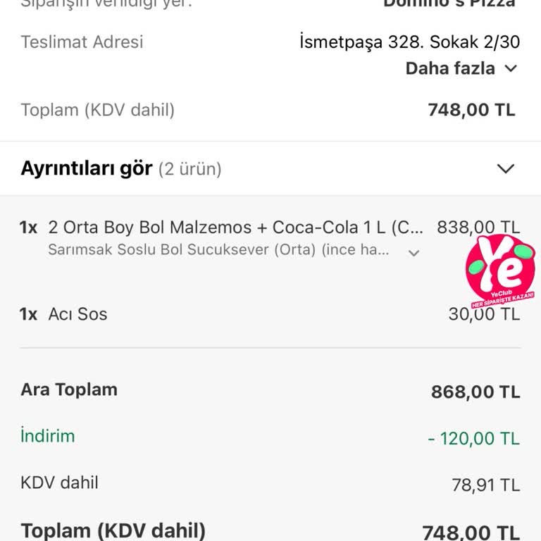 Foça Domino’s Kuryesinin Kapı Teslimatı Reddetmesi Ve Saygısız Tavrı