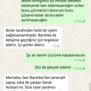 Teslim Edilmediği Kazak İçin Yanıtsız Müşteri Hizmetleri Ve Yanlış Teslimat