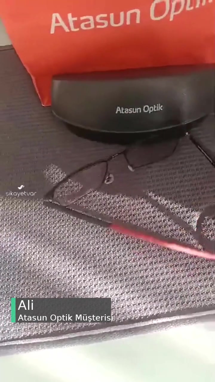 Atasun Optik Emporio Armani Markalı Gözlüğüm Kalitesiz! videonun kapak resmi