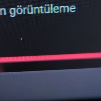 Monitörde Sıkışmış Kırmızı Piksel Ve Yanıltıcı Değişim Reddi