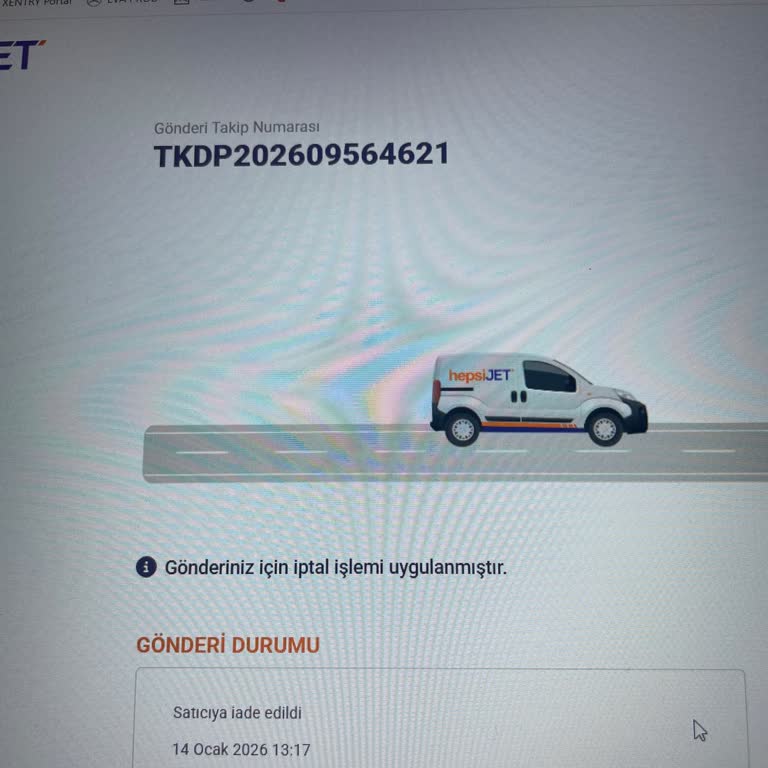 Hepsijet Kayseri Şubesi Ürünümü Teslim Etmeden İade Etti