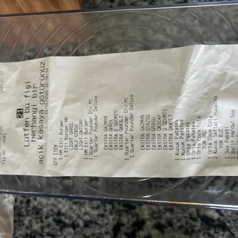 Mc Donald’s Halkalı Şubesinde Gıda Zehirlenmesi Ve Cevapsız Müşteri Hizmeti