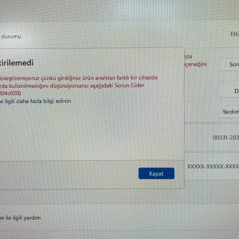 Geçersiz Windows 11 Pro Lisansı Ve Satıcıdan Cevapsızlık