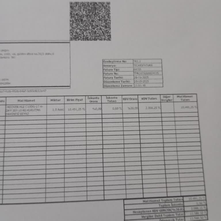 Hoover H‑Dry 300 Kurutma Makinesinin Kısa Sürede Arızalanması Ve Değişim Talebi