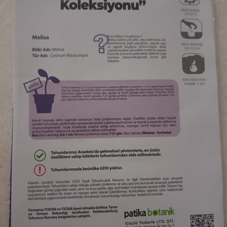 Zehirli Bitki Etiketi Yanıltıcı: Trendyol’da Kış Çayı Amaçlı Satılan Tohum