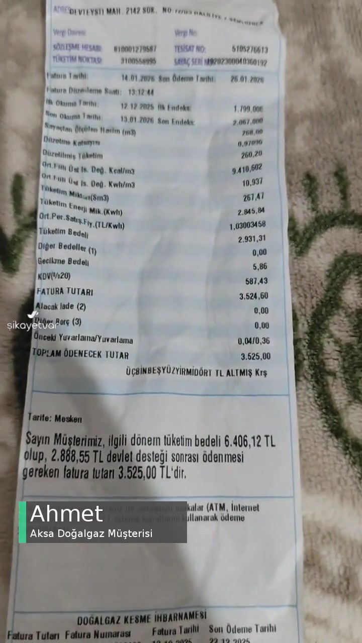 Aksa Doğalgaz Fatura İndirimi Yok videonun kapak resmi