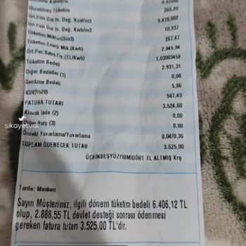 Aksa Doğalgaz Fatura İndirimi Yok