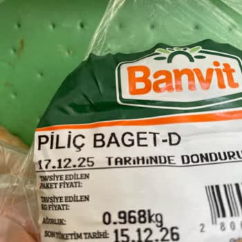 Banvit Tavuk Bageti Bozulmuş, A101 Müşteri Hizmetinden Cevap Gelmedi