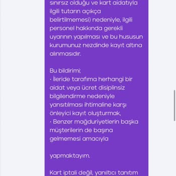 Tombank Kredi Kartı Yanıltıcı %10 İade Bilgisi Ve Yetersiz Müşteri Desteği