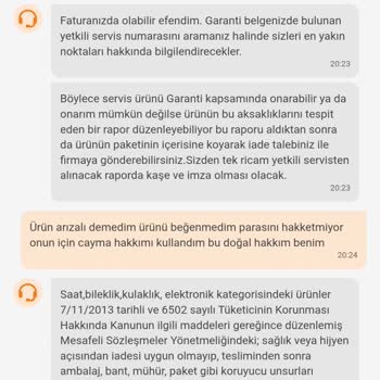 Hijyen Gerekçesiyle Reddedilen İade Talebim Ve 9.999 TL Geri Ödeme