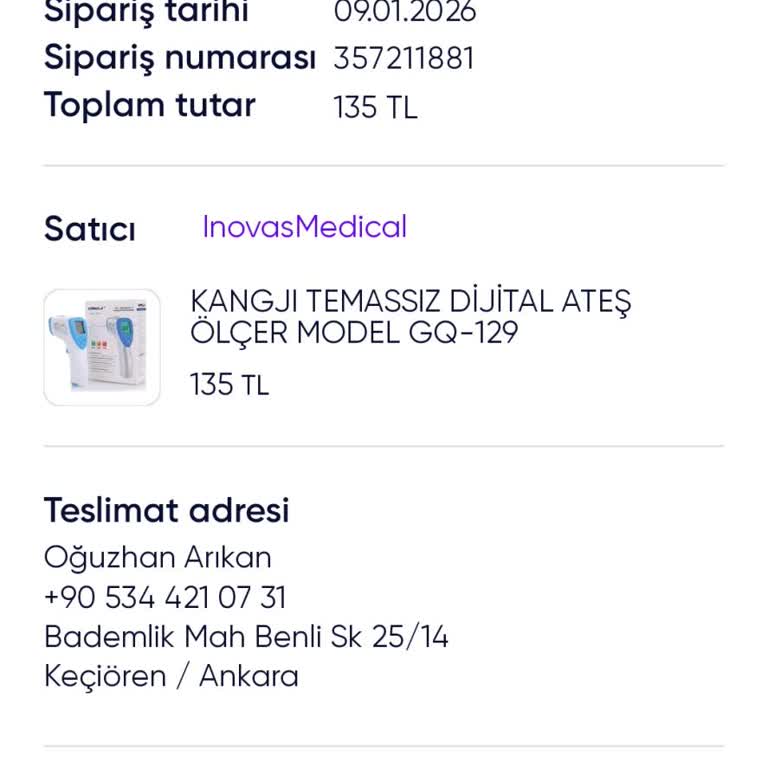 Kargolanmayan Sipariş Ve Cevapsız İptal Talebi