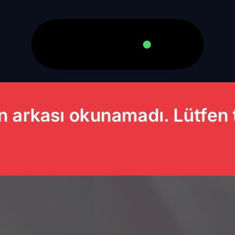 Kimlik Doğrulama Sürecinde Kartın Arkası Okunamadı, Canlı Destek Yok