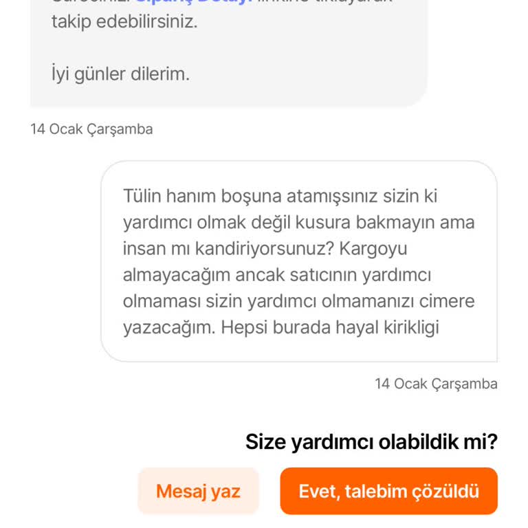 Hepsiburada’da Yanlış Siparişin İptal Edilememesi Ve İade Sorunu