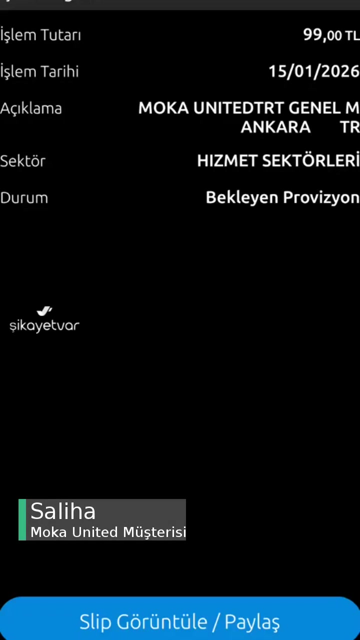 Moka United Habersiz Para Kesintisi! videonun kapak resmi