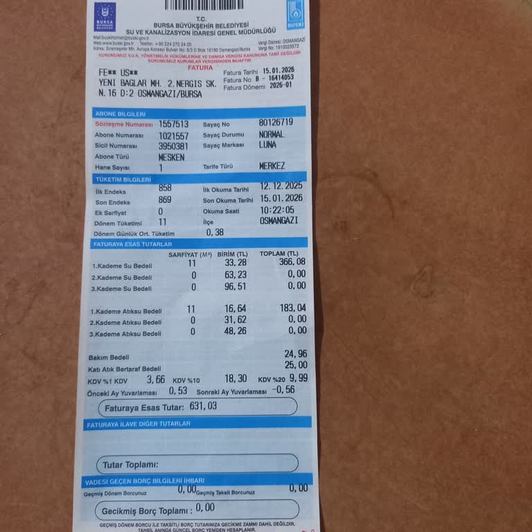 Aşırı Yüksek Su Faturası Ve Hatalı Hesaplama İtirazı