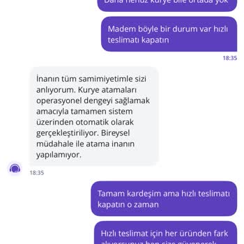 Getir Market Şikayeti