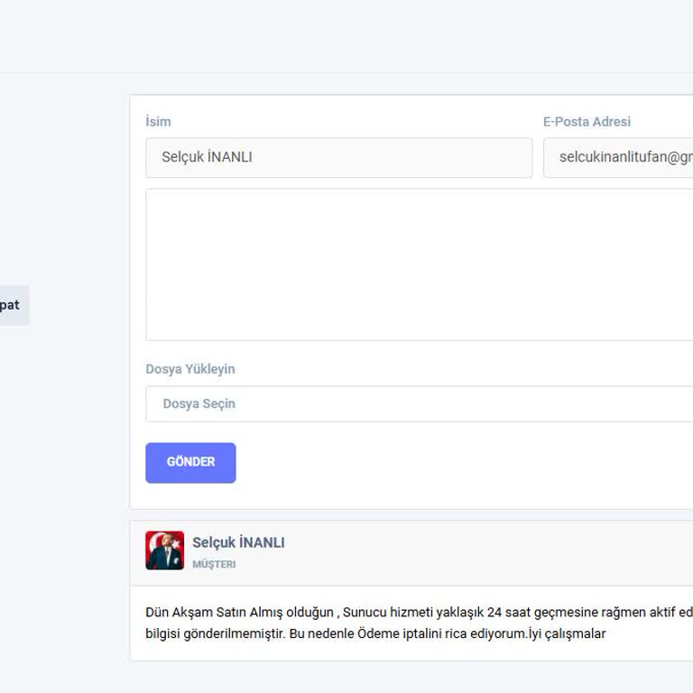 Cenuta Sunucu Gecikmesi Ve Sürekli Çöküşler, Destek Yokluğu Nedeniyle İptal Ve İade Talebi