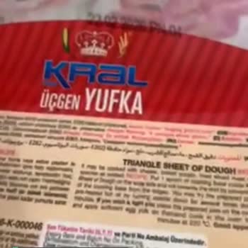 Kral Gıda Üçgen Yufkada Küf Koku