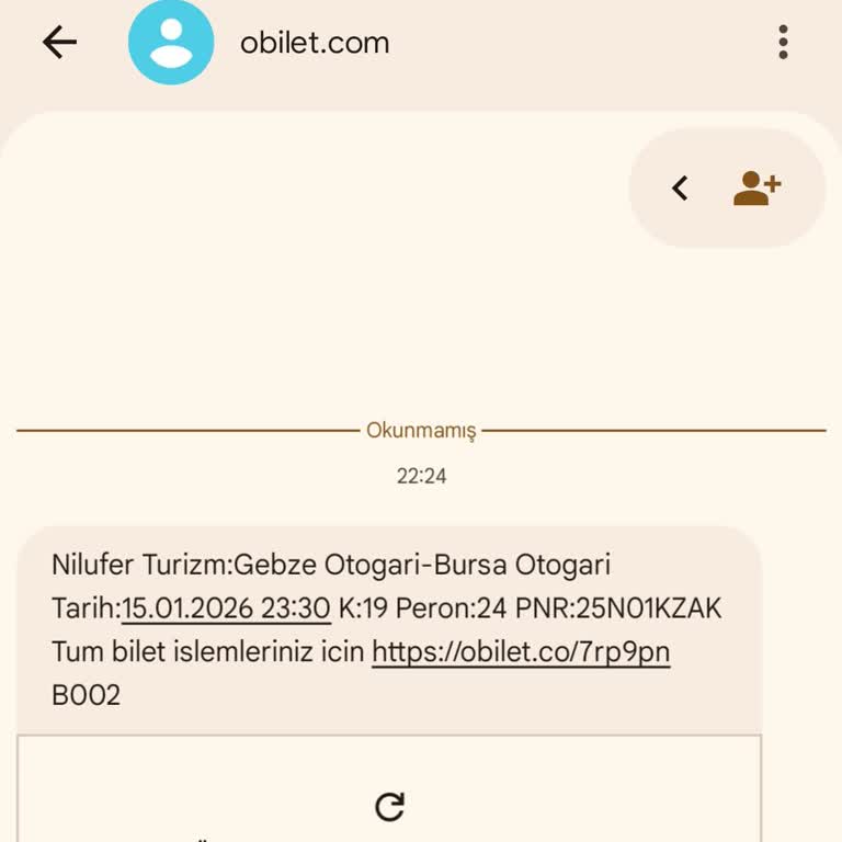 Gebze Otogarında Biletim Olmasına Rağmen Otobüs Beni Almadı