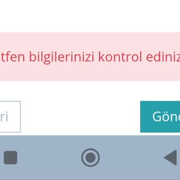 E-Kapı Şifre Sıfırlama Sorunu: Bilgileri Kontrol Et Uyarısı