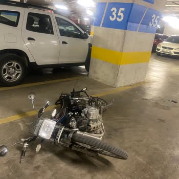 Hastane Otoparkında Motosikletime Şiddetli Zarar Verildi, Sorumluluk Alınmadı