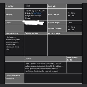 Dyson Airwrap’ta Sürekli Başlık Sallanması Ve Garanti Sonrası Ücret Talebi