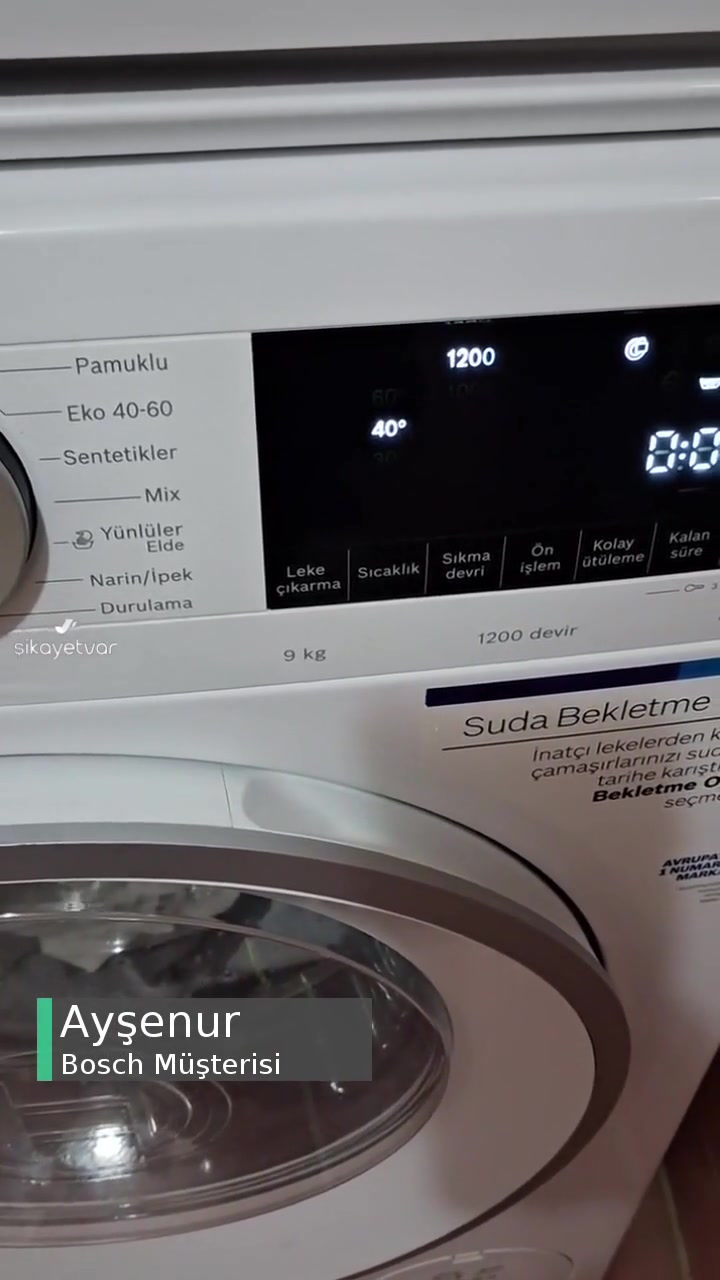 Bosch Çamaşır Makinesi Ses Çıkartıyor videonun kapak resmi