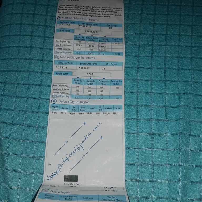 Kütahya Yıldırım Beyazıt TOKİ Konutunda Aşırı Doğalgaz Faturası Ve Isı Pay Ölçer Kontrol Talebi