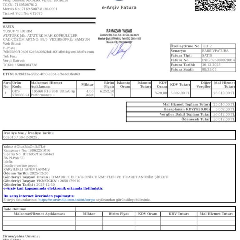 İdefix'ten Siparişimin Teslim Edilmemesi Ve İade Talebi