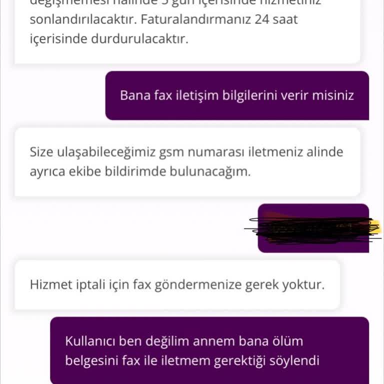 TurkNet’te Annemin Vefatı Sonrası Abonelik İptali Gecikiyor