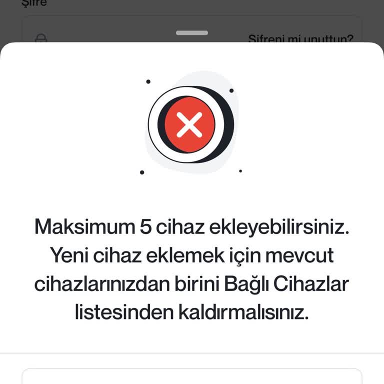 Maksimum Cihaz Uyarısı Nedeniyle Papel Uygulamasına Giriş Yapılamıyor