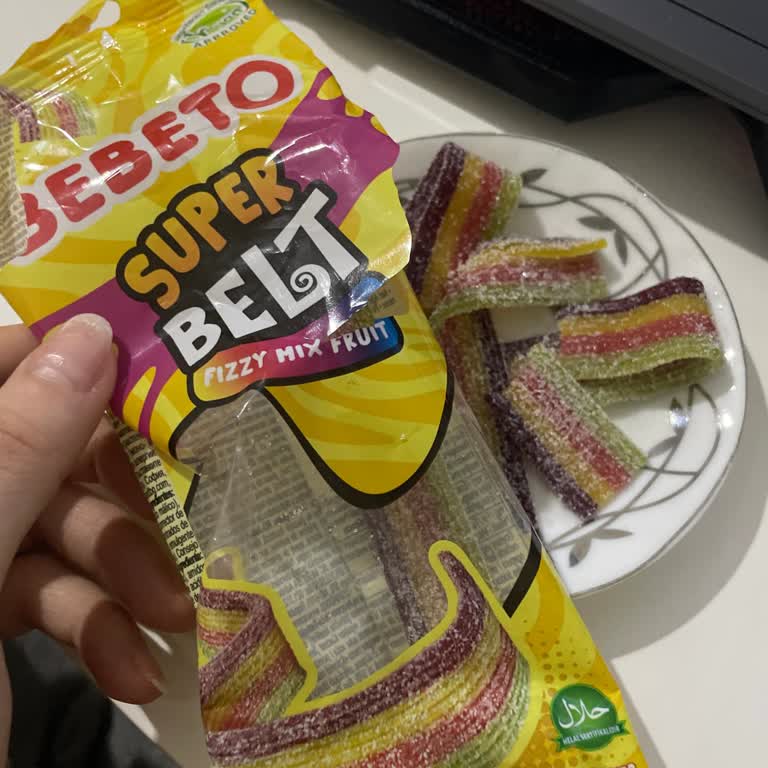 Bebeto Super Belt Fizy Mix Fruit Jelibon’da Bayat, Sert Doku Ve Plastik Tat