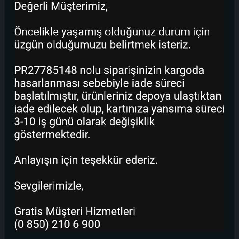 Ürünlerim Ulaşmadı Ve Fiyat Artışı Nedeniyle Yeniden Gönderim Talebi
