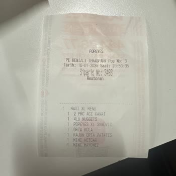 Popeyes Denizli Şubesinde Gecikmiş Ve Soğuk Sipariş, Personel İlgisizliği