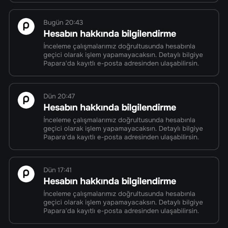 Papara Hesabım 4 Ay Kısıtlandı, 25 Bin TL’yi Kullanamıyor Ve Açıklama Bekliyorum