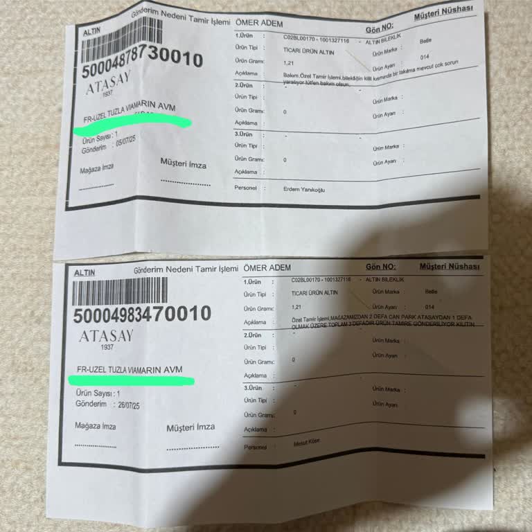 Atasay Bileklikte Tekrarlayan Arızalar Ve Değişim Talebim Reddedildi