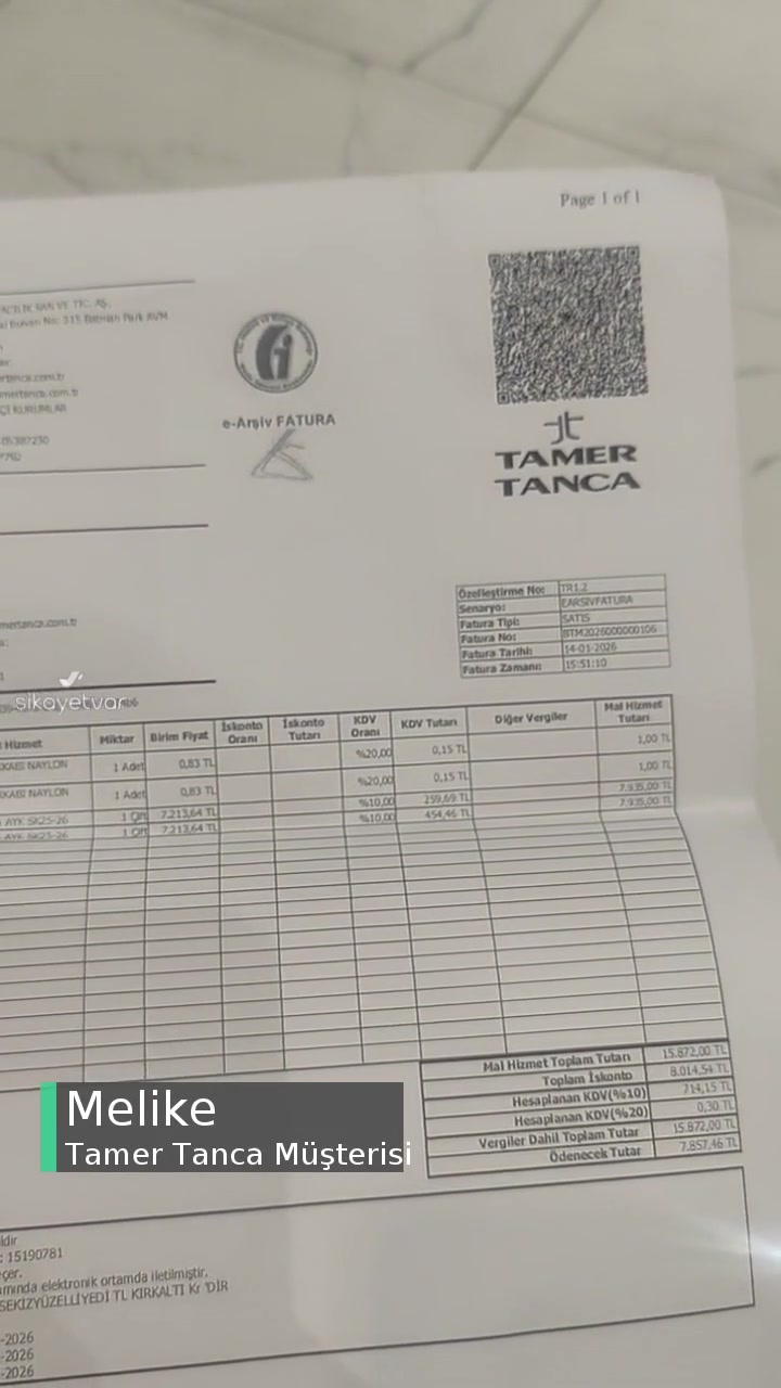 Tamer Tanca Yasal Sürede İade Almıyor! videonun kapak resmi