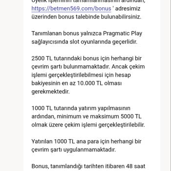 Betmen569.com’da 5.000 TL Çekim Talebimin Reddedilmesi Ve Canlı Destek Engellemesi