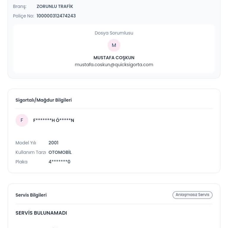 Quick Sigorta’nın Cevapsız Hasar Dosyası Ve Araç Tamir Sürecinin Uzun Gecikmesi