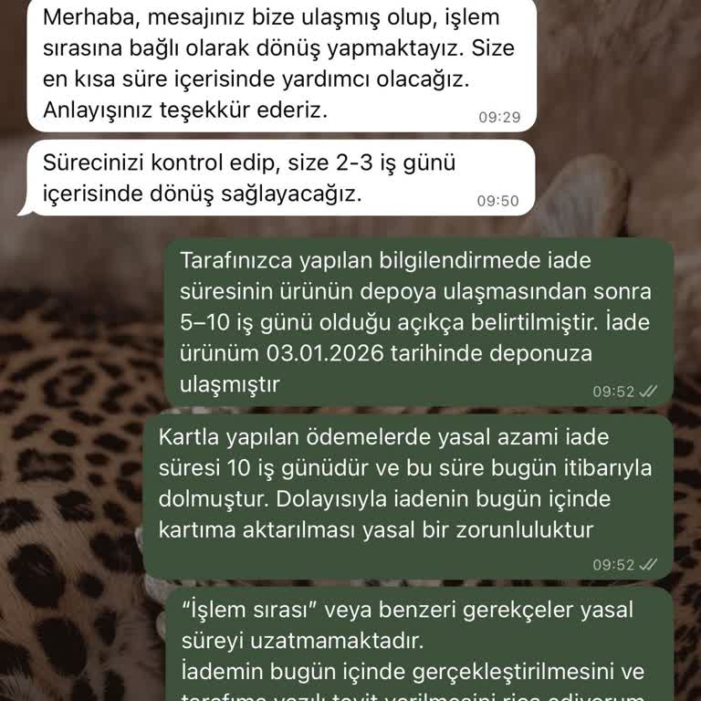 Bella Maison'dan Eksik İade Tutarı Ve Çözüm Yokluğu