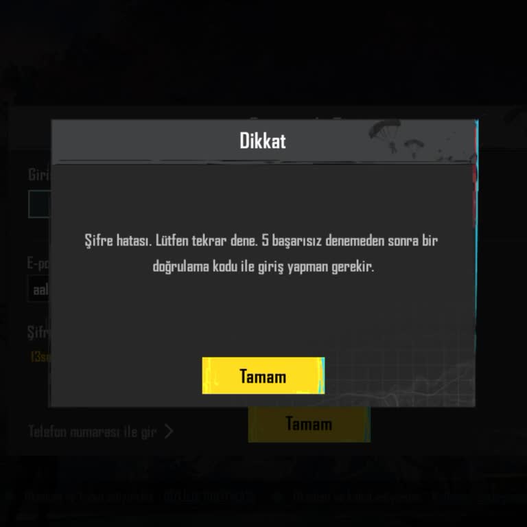 Oyun Dinar Ödenen 300 TL’ye Karşı PUBG Hesabı Şifresi Hatalı, Destek Cevap Vermiyor