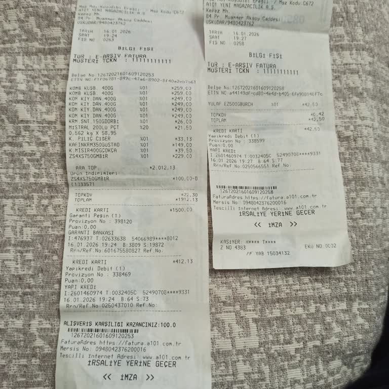 A101'de 5000 TL Alışverişte Puan Ve QR Kodu Sorunu